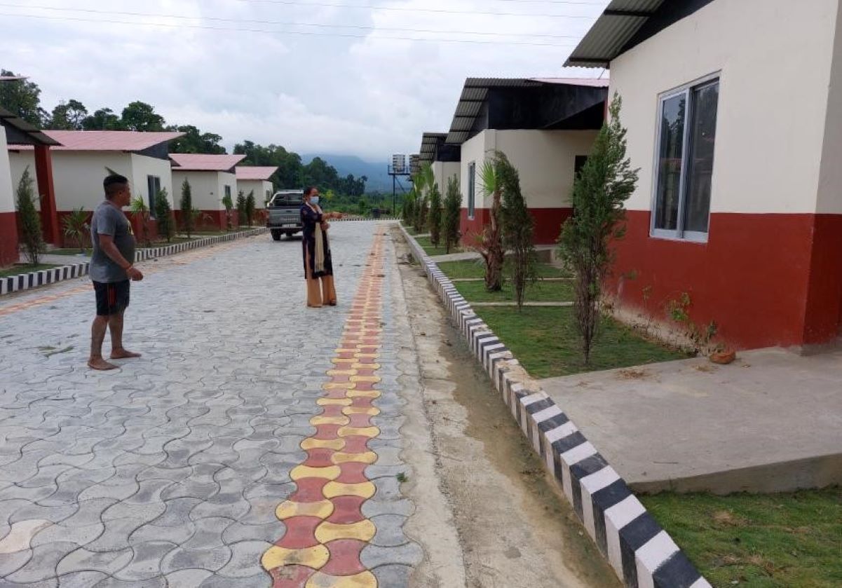 विस्थापित परिवारका लागि रुपन्देहीको सैनामैनामा नमुना बस्ती निर्माण